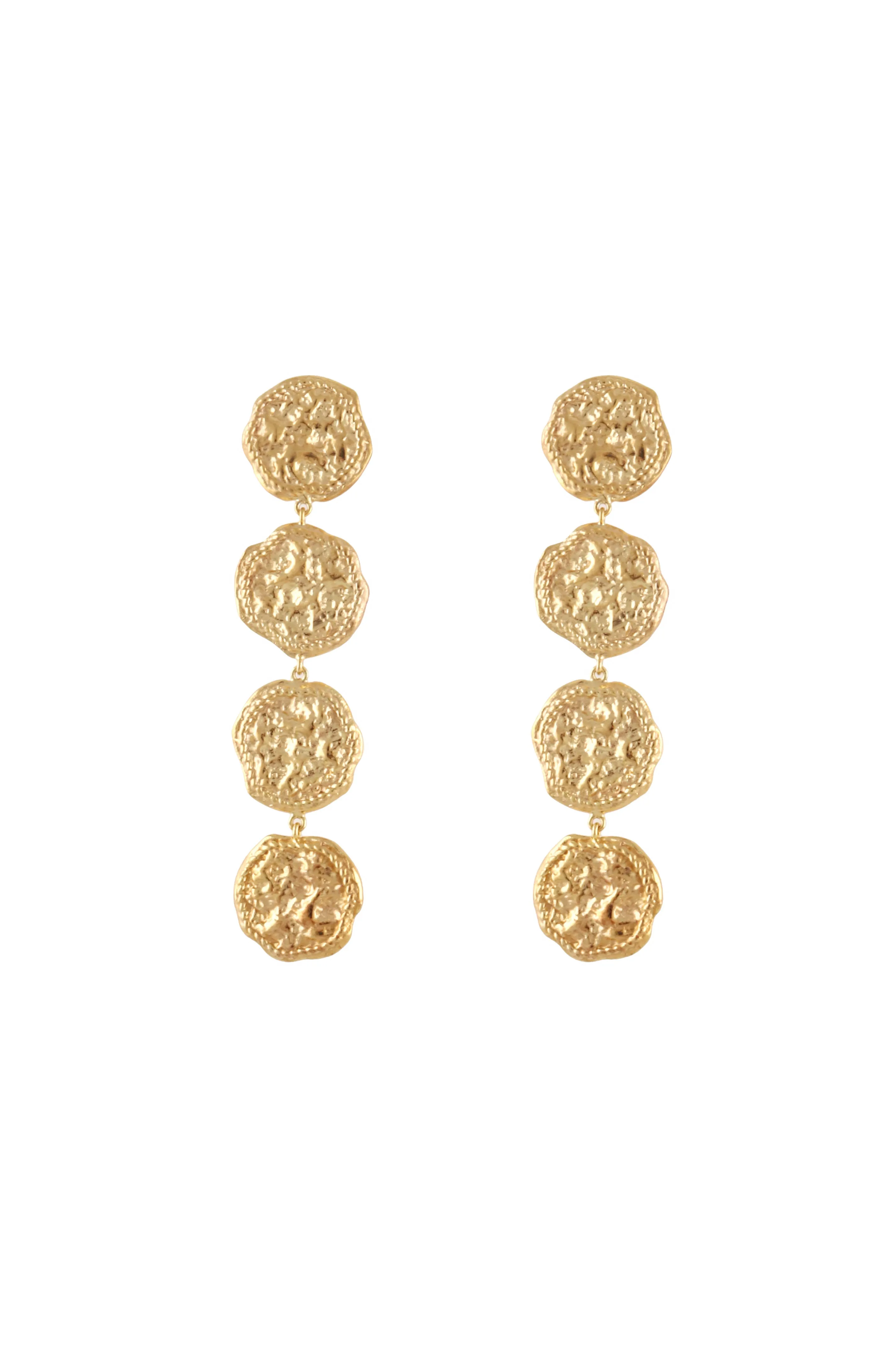 STATEMENT FEMININE WAVES DANGLING EARRINGS