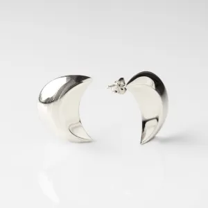 Statement Moon Stud Earrings