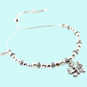 Sterling Silver Bracelet for woman with a butterfly