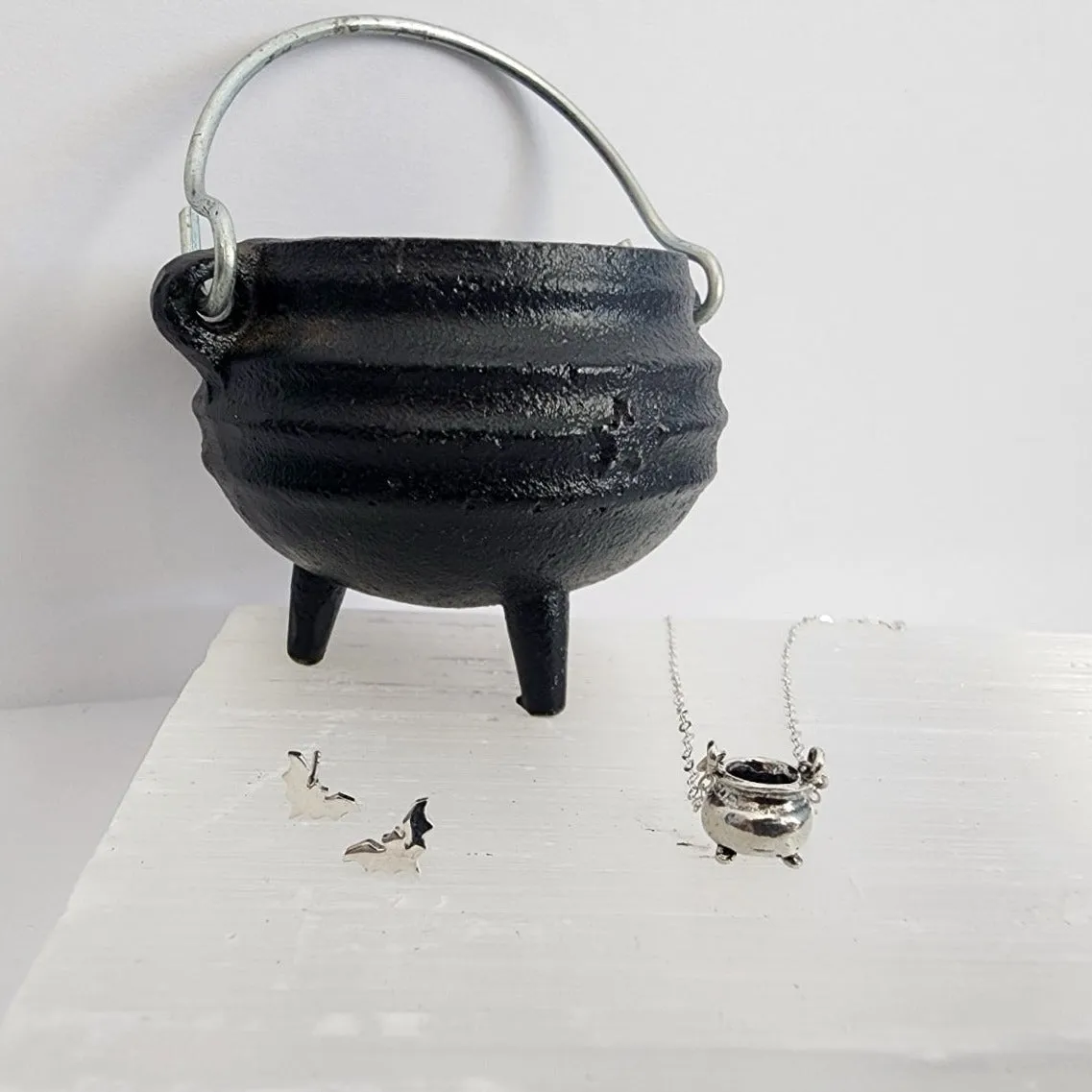 Sterling Silver Mini Cauldron Necklace