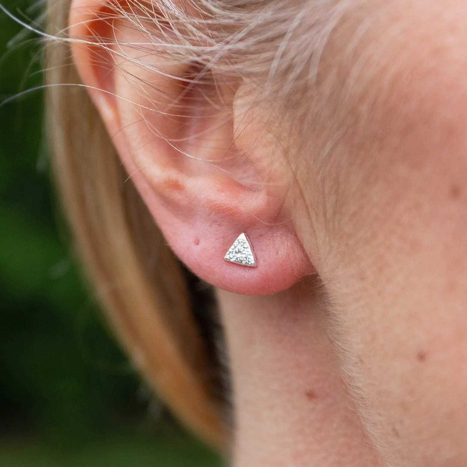Sterling Silver Mini Studs Triangle