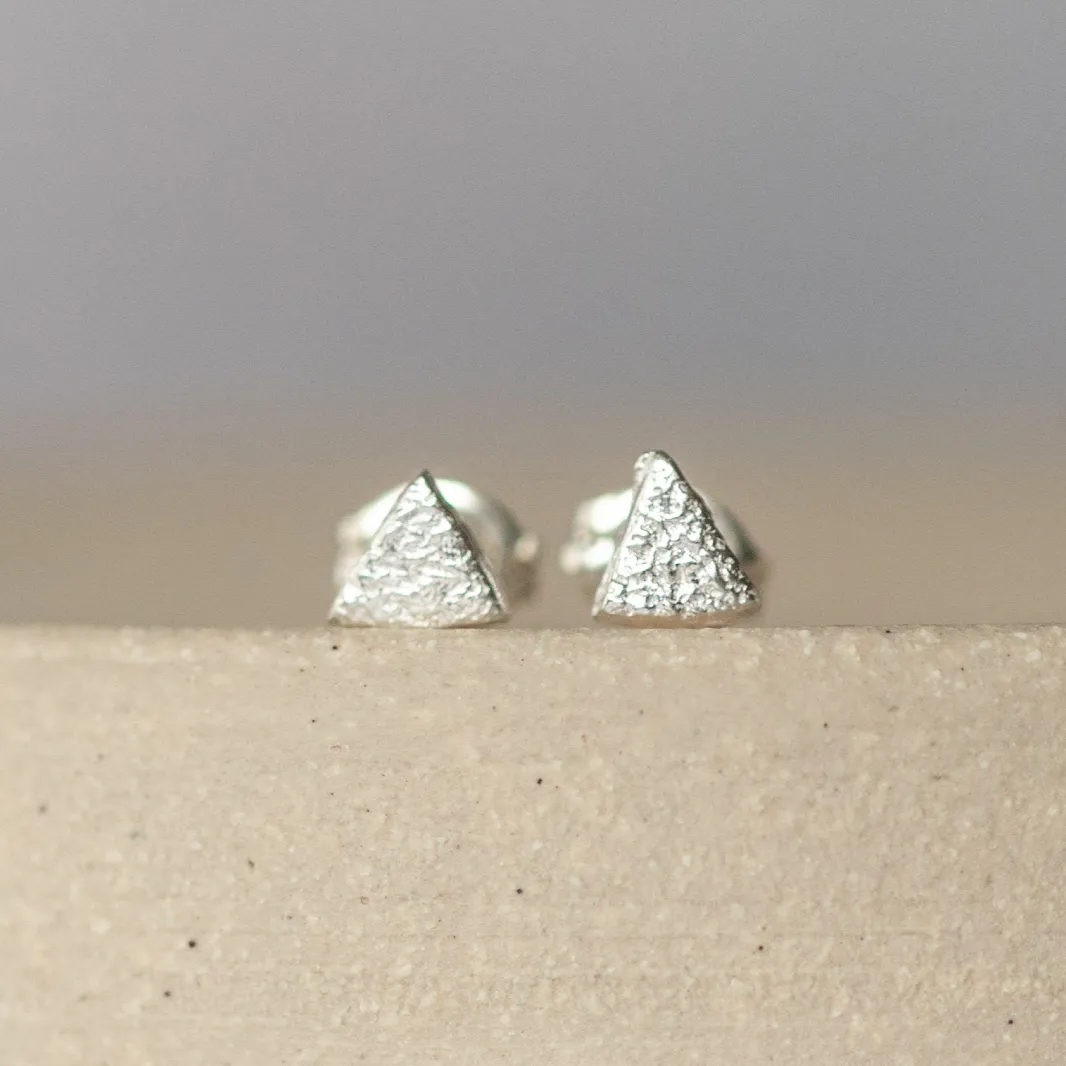 Sterling Silver Mini Studs Triangle