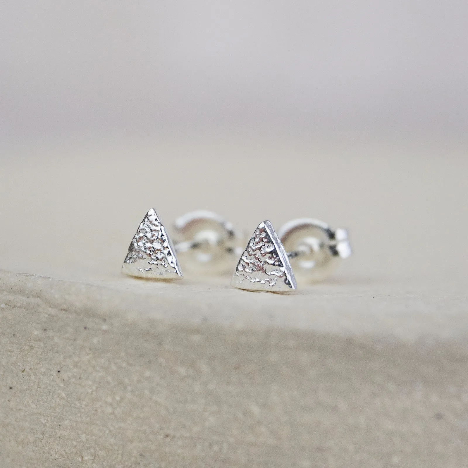 Sterling Silver Mini Studs Triangle