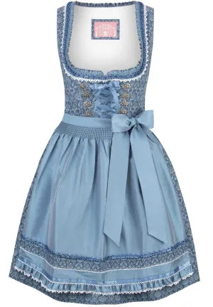 Stockerpoint Mini Dirndl 2pcs. 55cm "Ruby" blue (38,40) closeout
