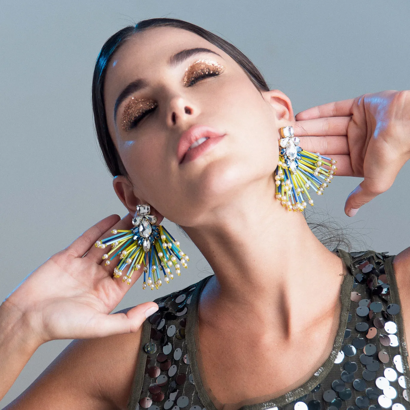 Storm Yellow Earrings