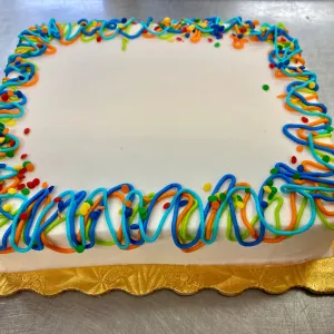 Streamers Design Cake