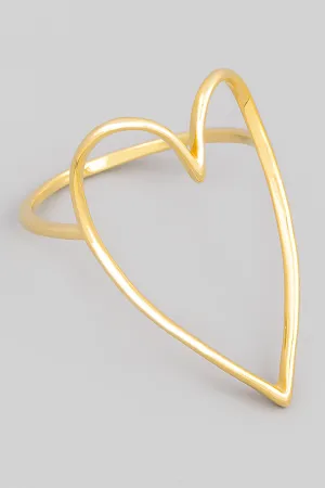 String Of Hearts Statement Ring