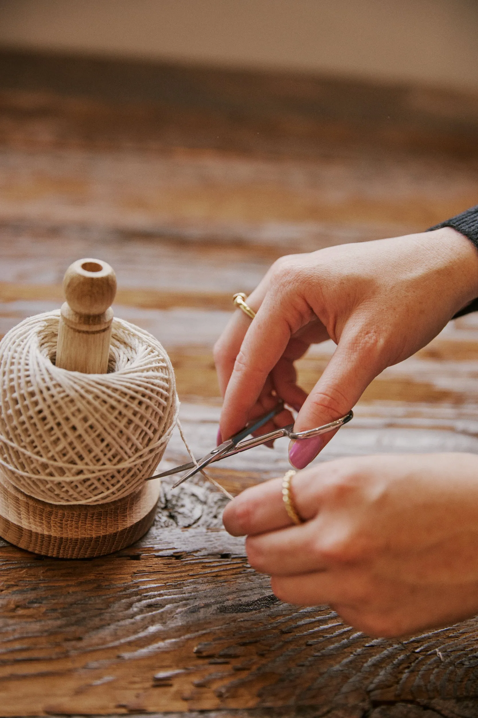 String Spool with Scissors
