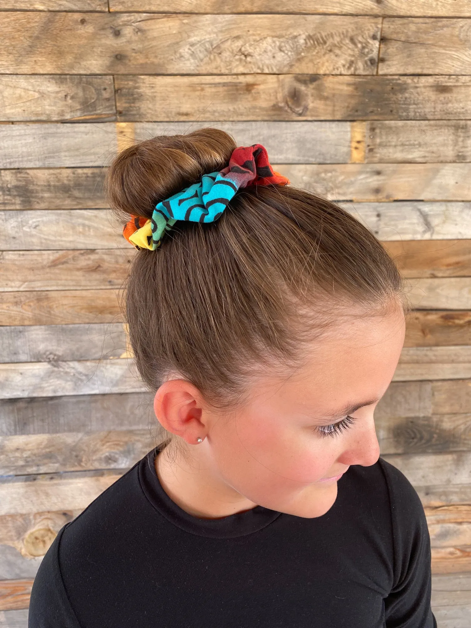 Summer / Fall Ombre Rainbow Scrunchie