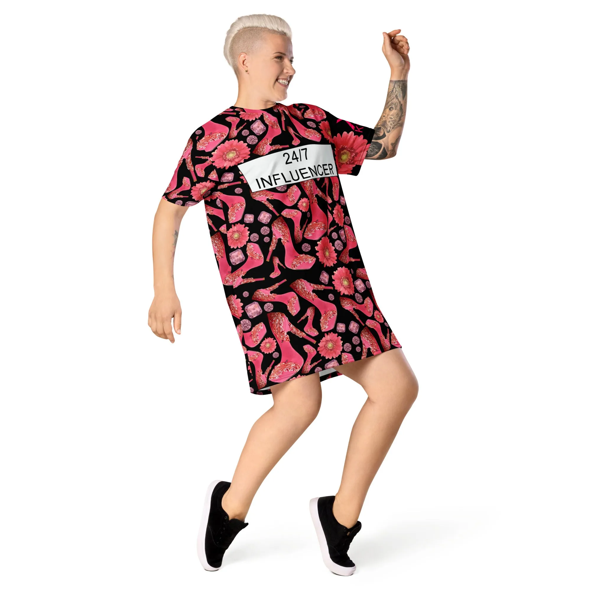 T-shirt dress 'Influencer Glam'