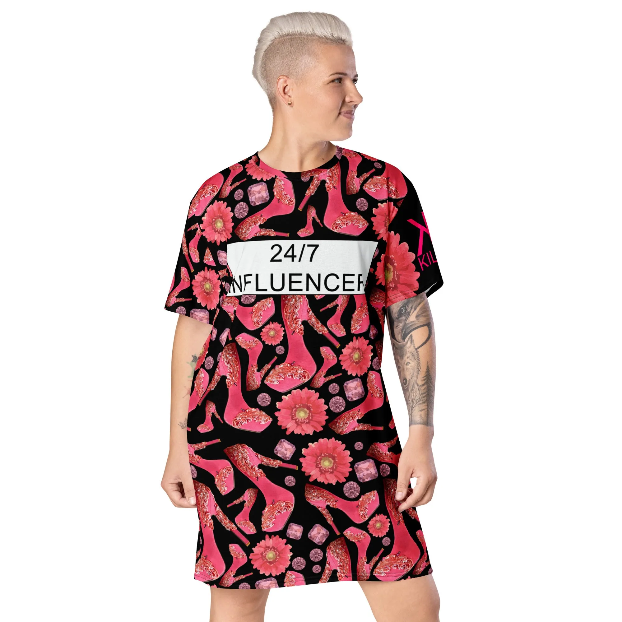 T-shirt dress 'Influencer Glam'