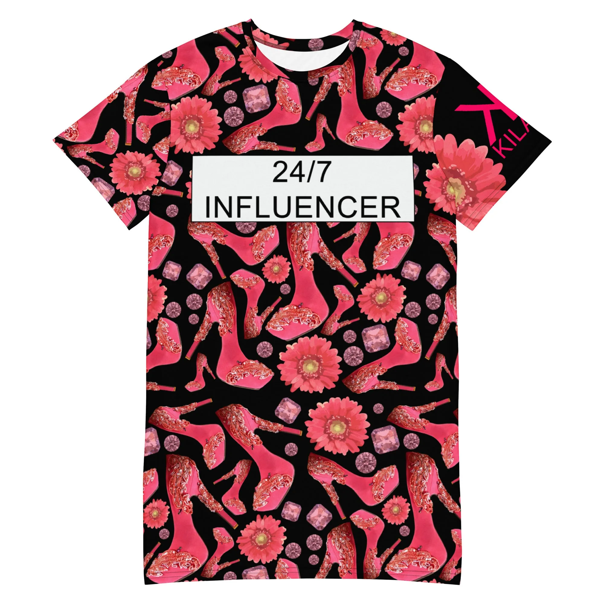 T-shirt dress 'Influencer Glam'