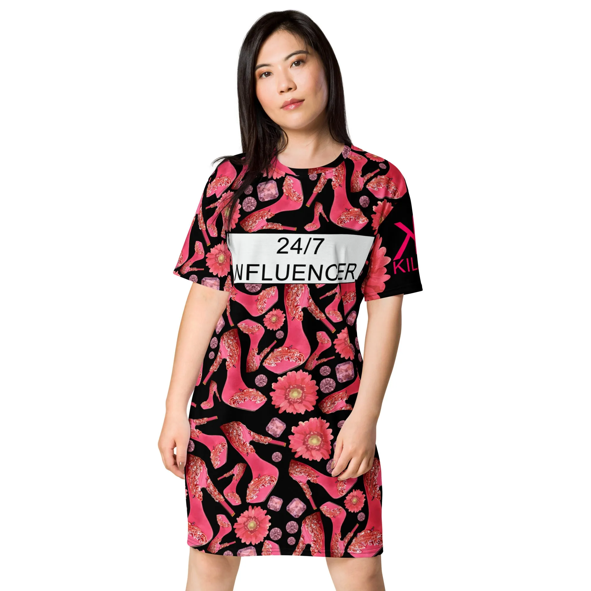 T-shirt dress 'Influencer Glam'