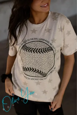 Take Me Out to the Ballgame Stars Tee