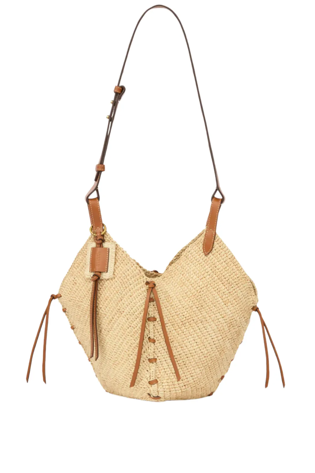Tampa Mini Raffia Bag | Natural / Cognac