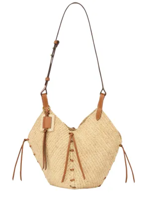 Tampa Mini Raffia Bag | Natural / Cognac