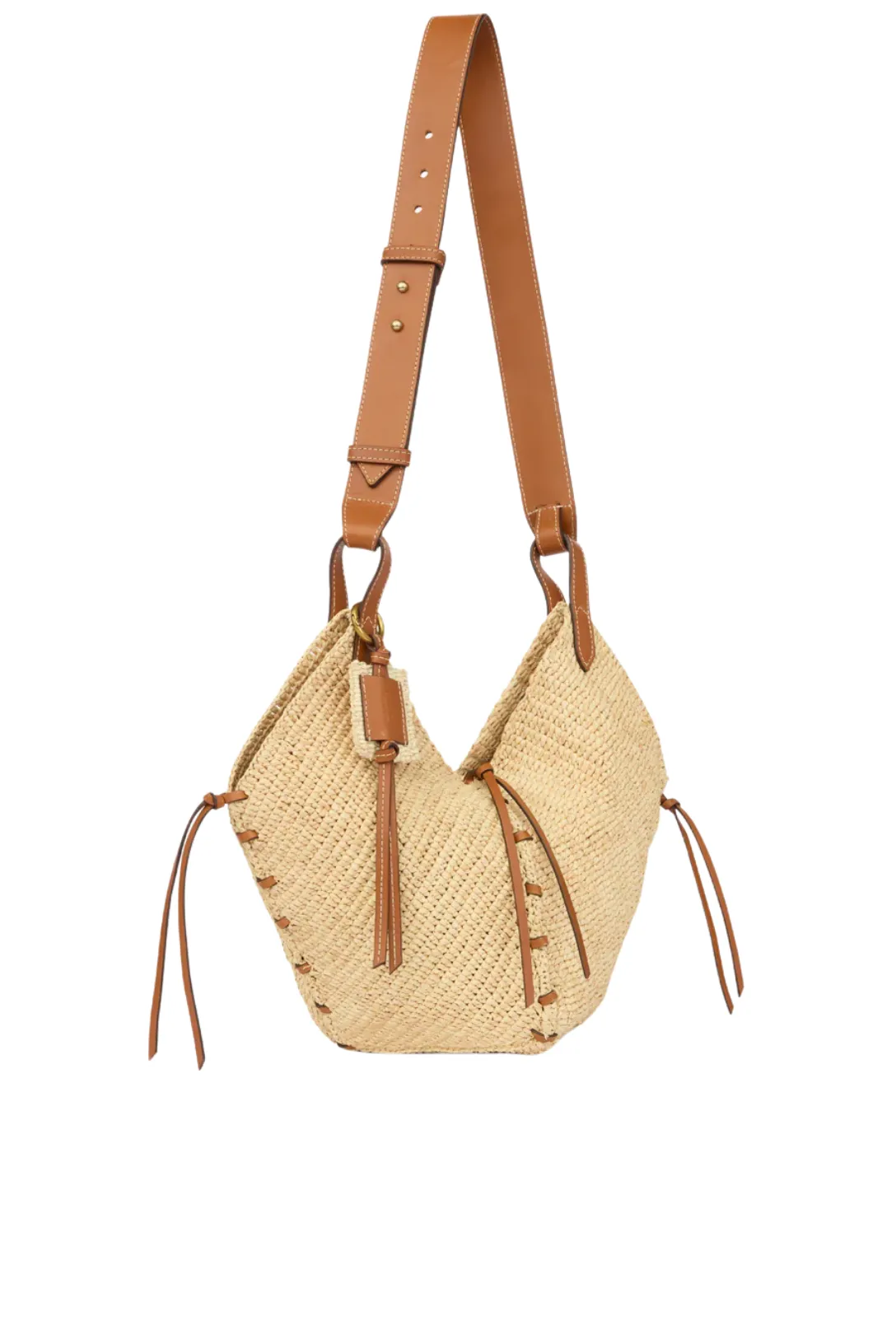 Tampa Mini Raffia Bag | Natural / Cognac