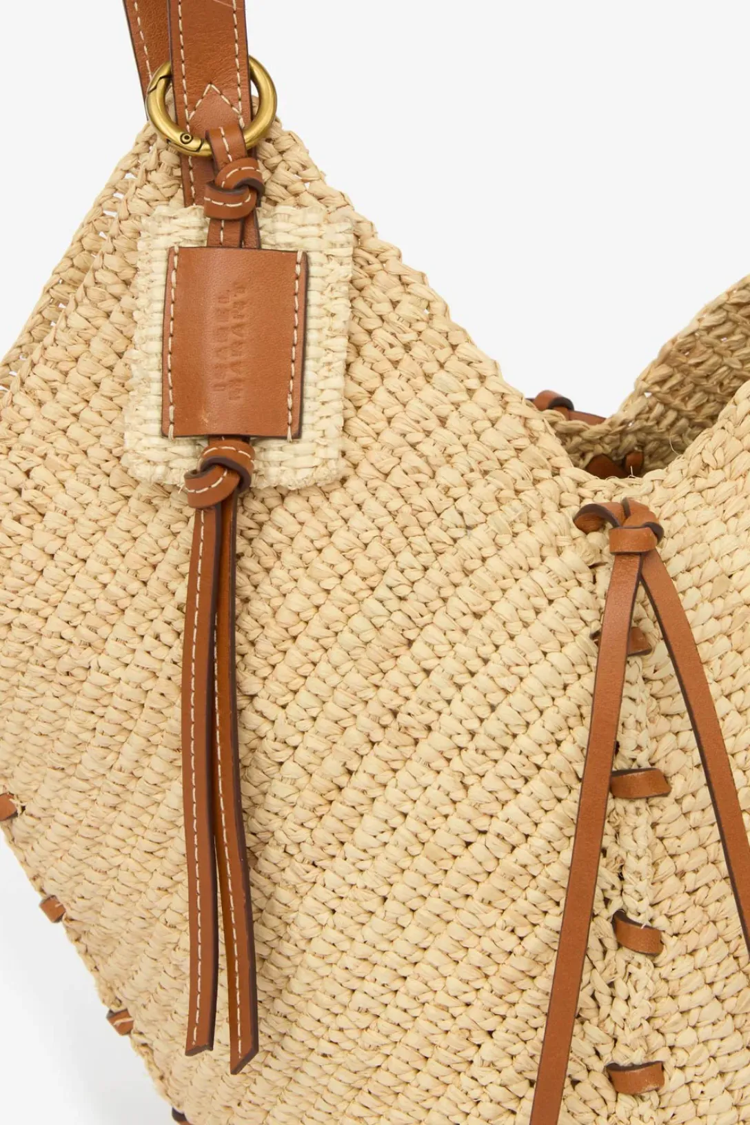 Tampa Mini Raffia Bag | Natural / Cognac