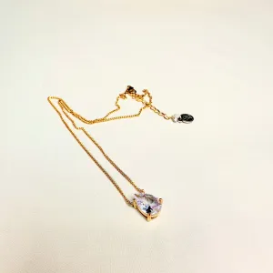 Tear Drop Pendant in Stainless Steel Necklace | Erika Williner Designs