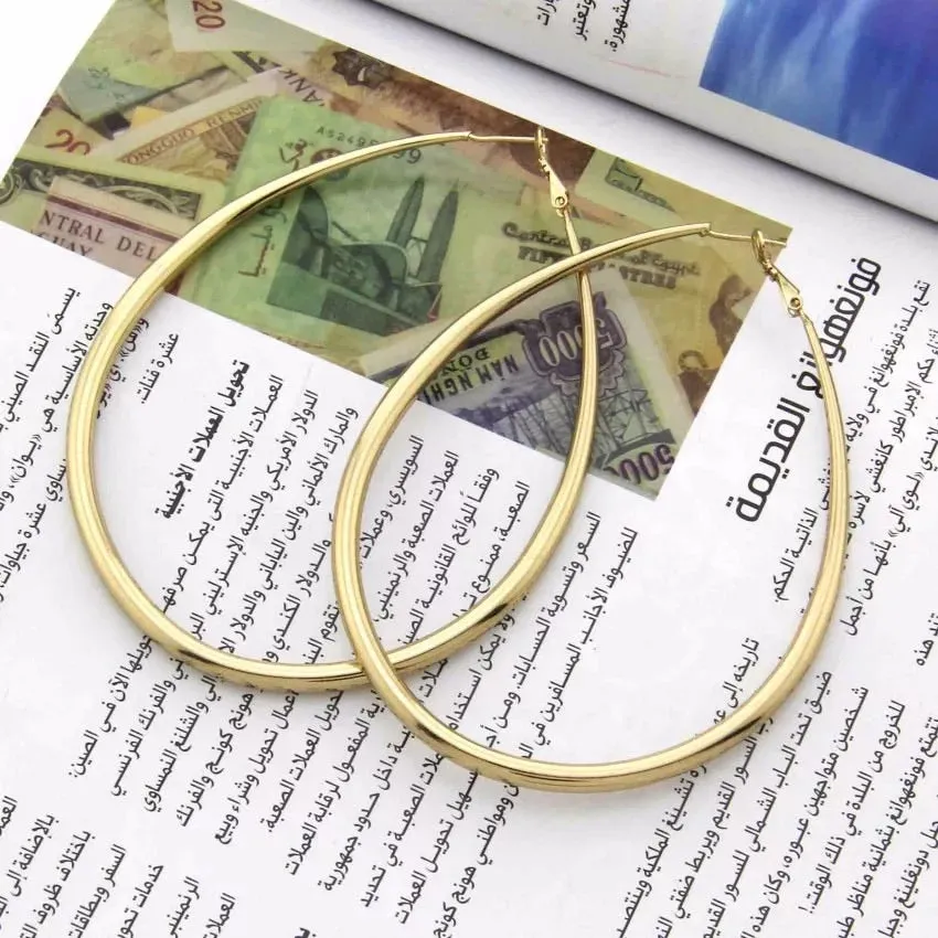 TEARDROP HOOP EARRINGS