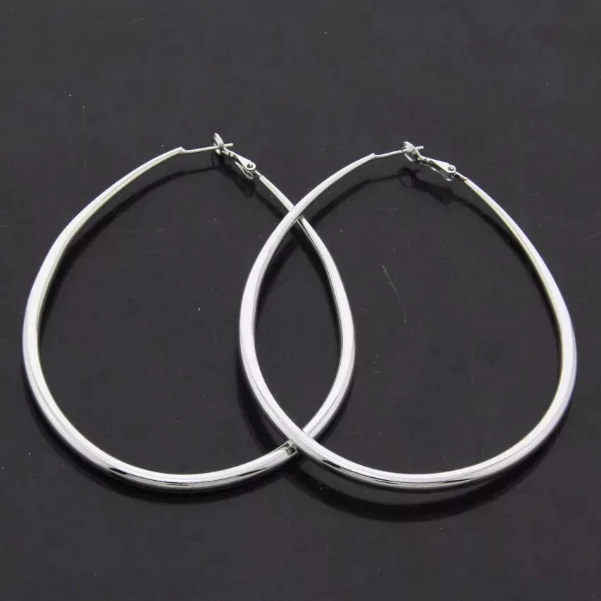 TEARDROP HOOP EARRINGS