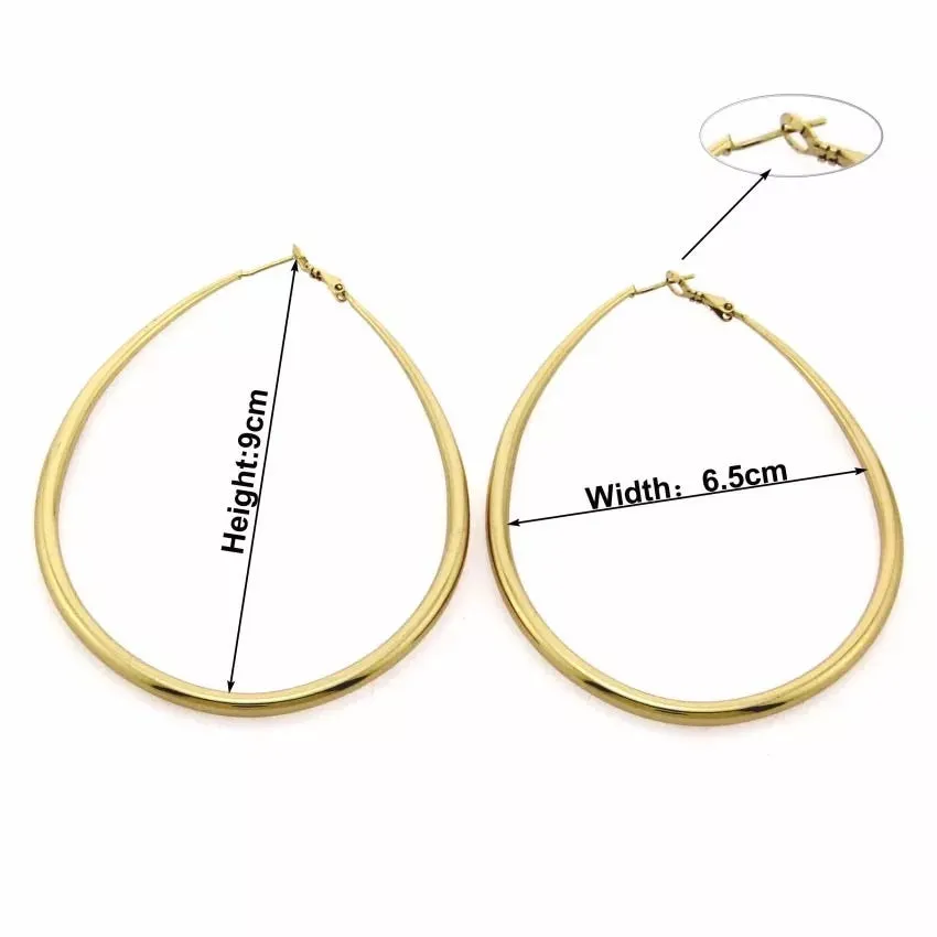 TEARDROP HOOP EARRINGS