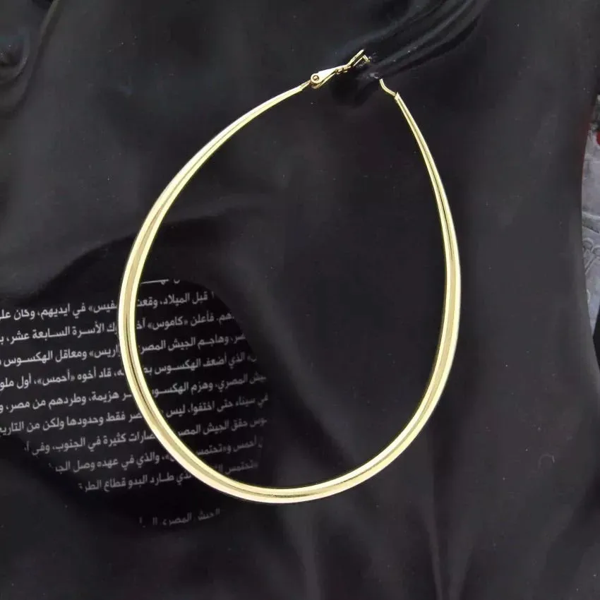 TEARDROP HOOP EARRINGS