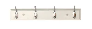 Tema Coat Hook 4 Pin White
