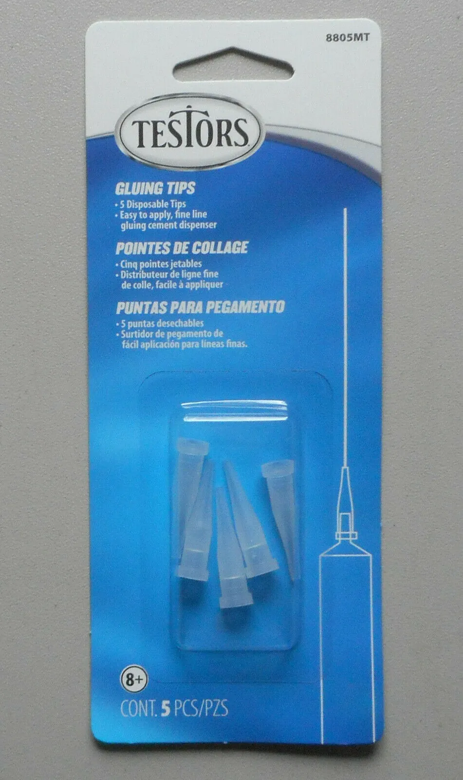 Testors 8805mt Precision Glue Tips 5/pkg