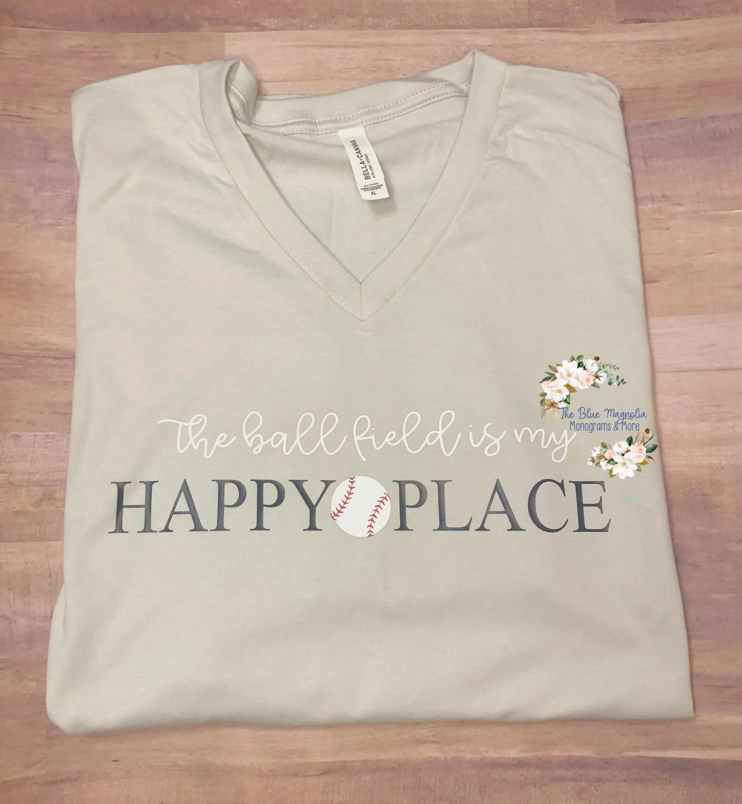 The Ball Field is My Happy Place -Silver