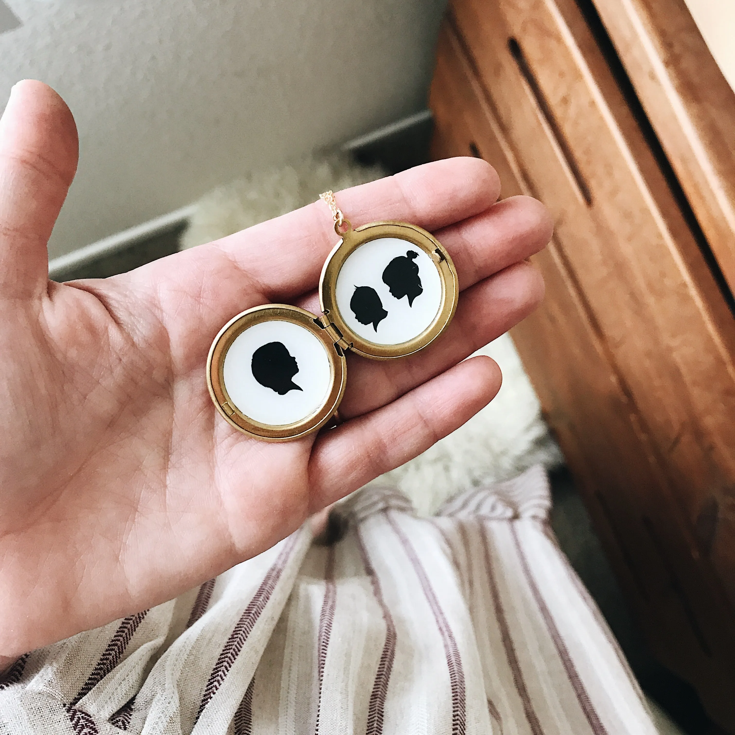 The *BRASS* Statement Silhouette Locket