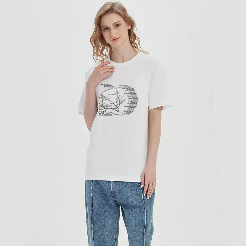 The Cat, by John Ronald Reuel Tolkien Cotton Tee