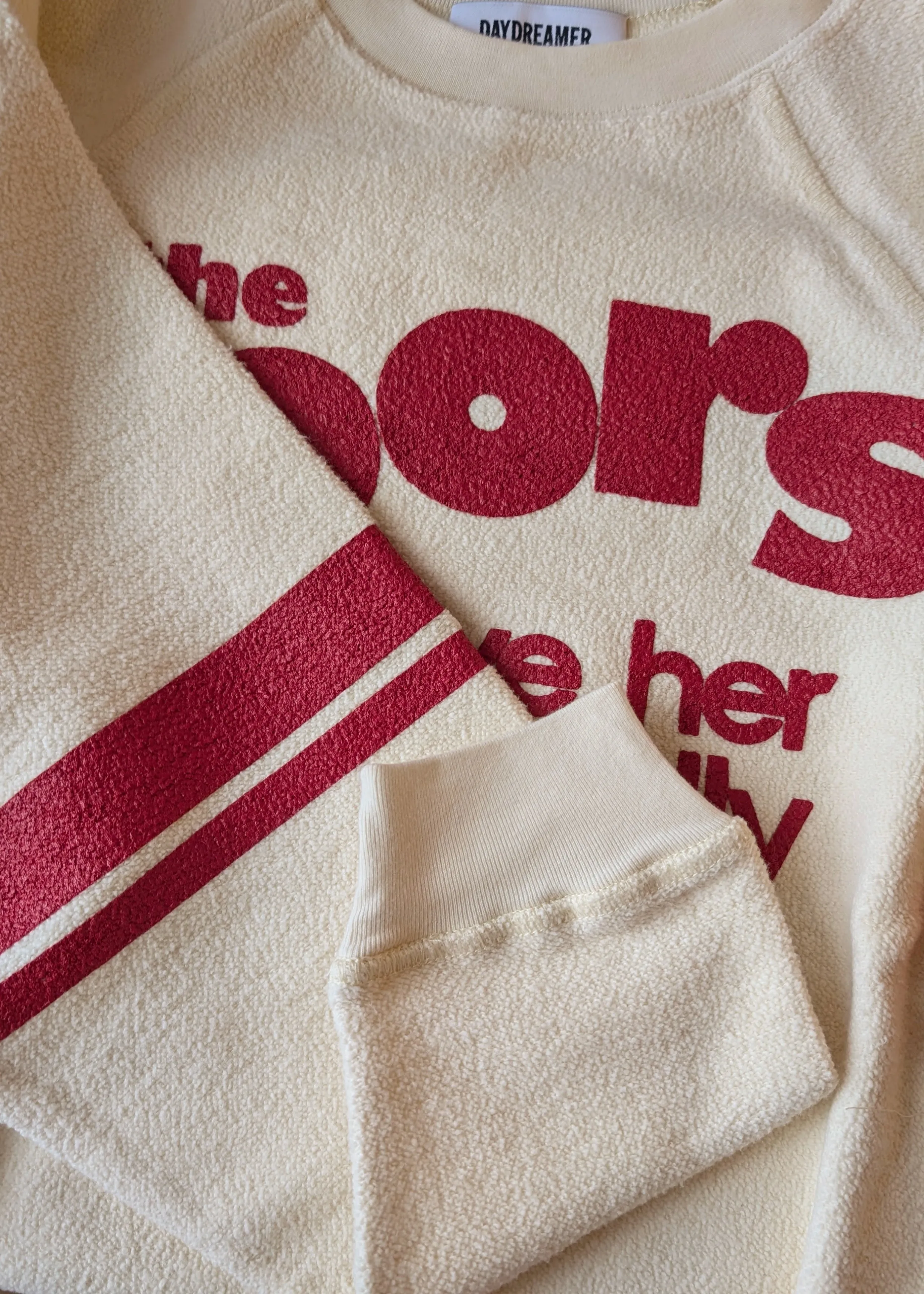 The Doors Love Her Madly Reverse Raglan Sweatshirt