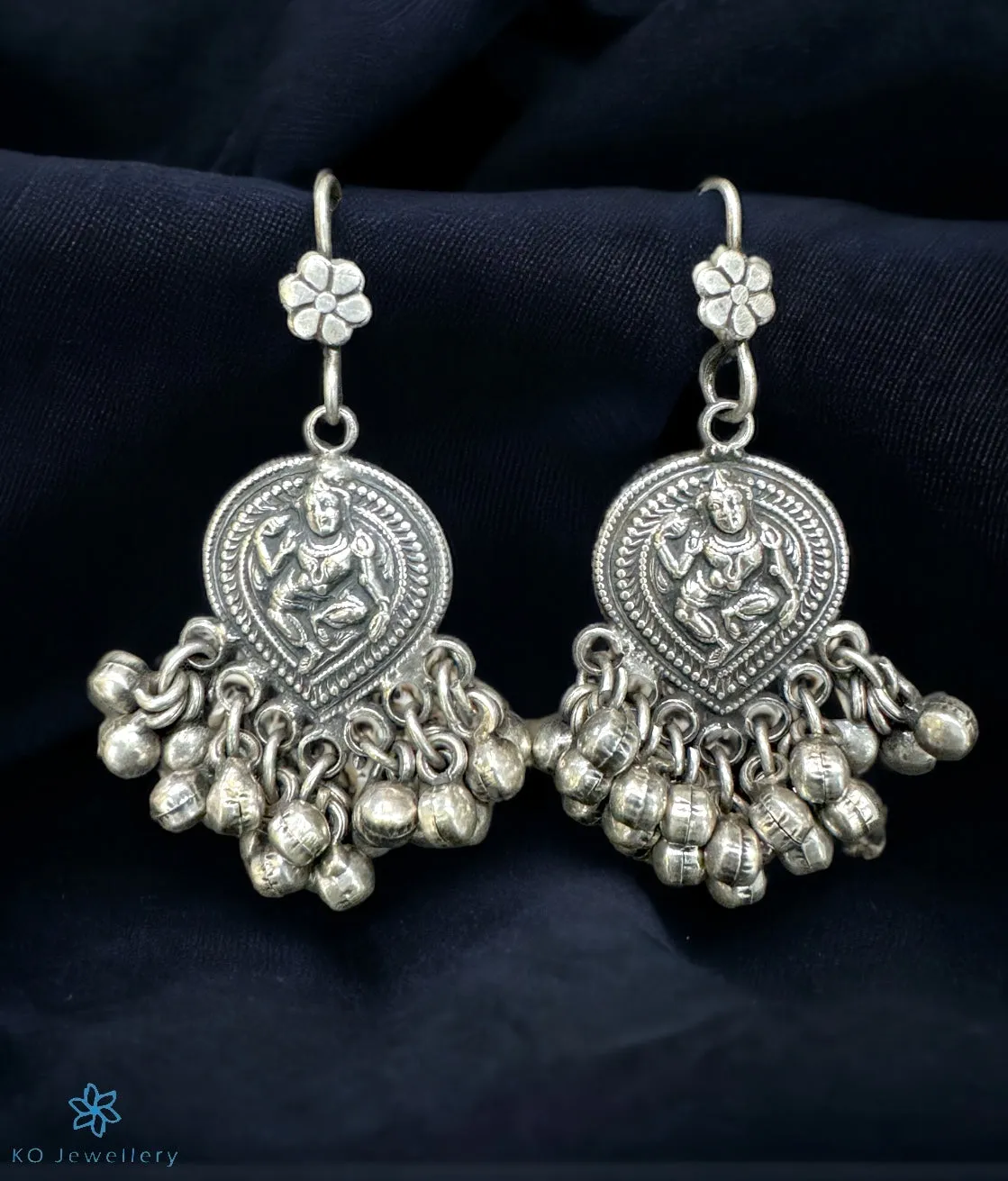 The Hemangini Silver Earrings