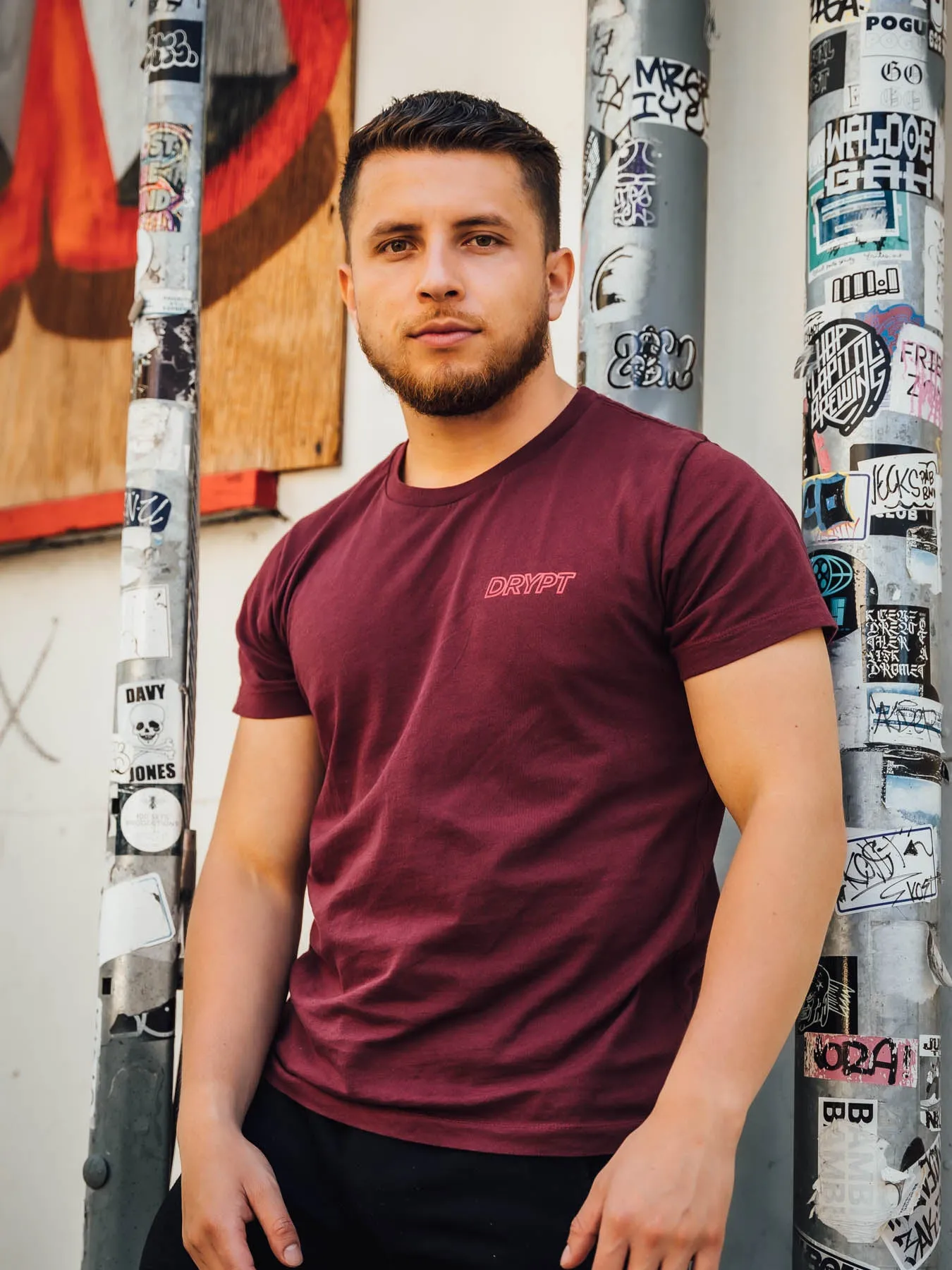 The Statement Tee - Crimson