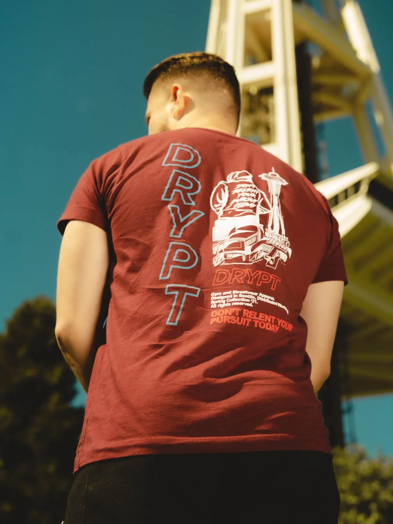 The Statement Tee - Crimson