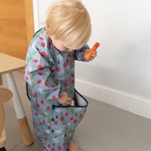 Tidy Tot  Long Length Coverall Bib - Mountain Trees