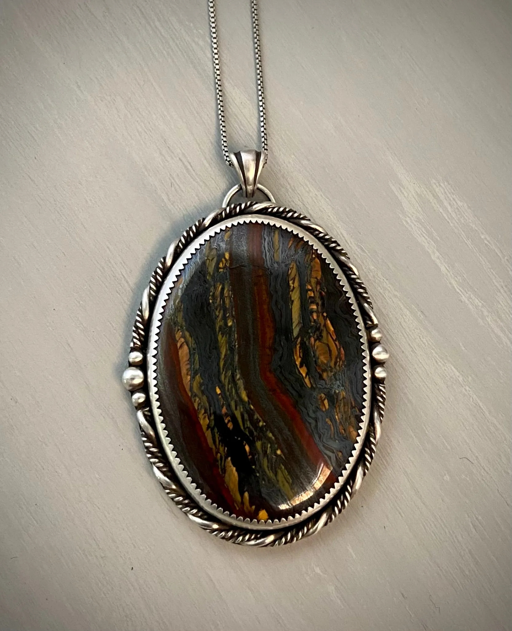 Tiger Iron Pendant