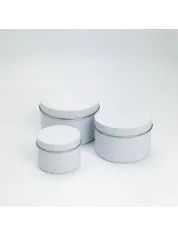 Tin 8oz Matte White