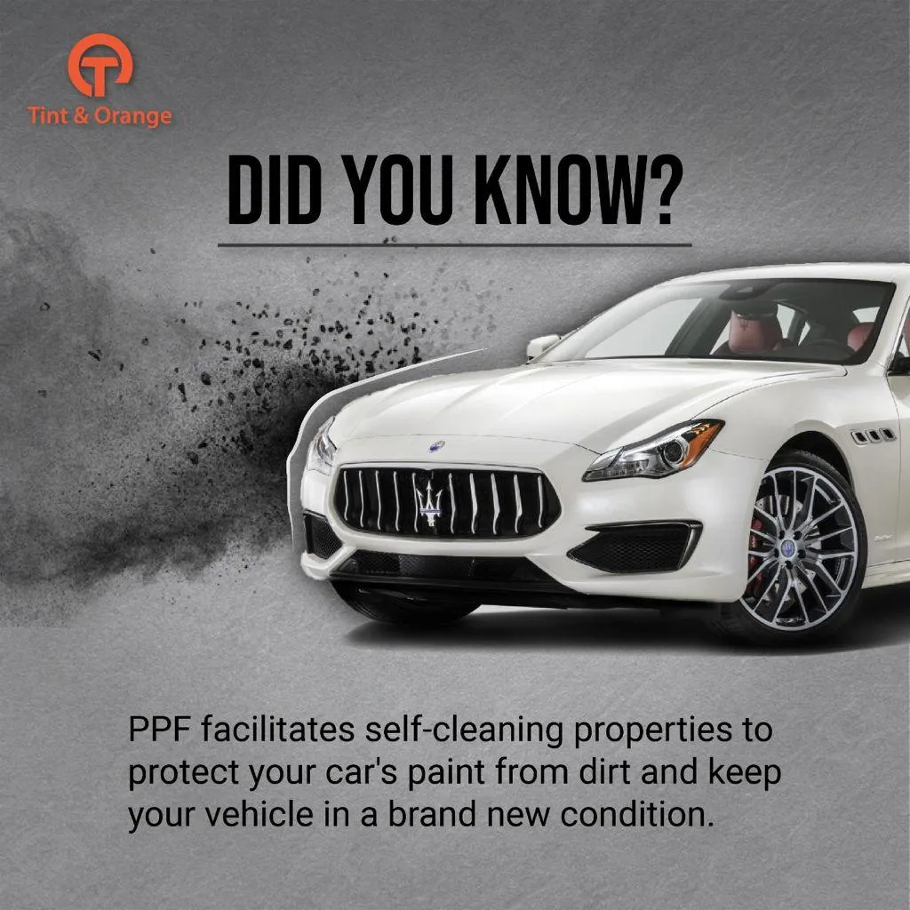 Tint & Orange Paint Protection Film (PPF) TPU Pro Matte, 180μm