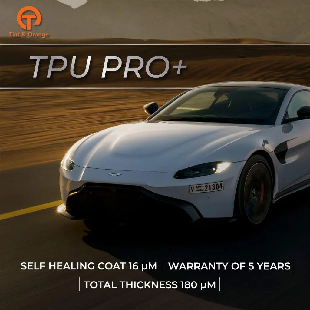 Tint & Orange Paint Protection Film (PPF) TPU Pro Matte, 180μm