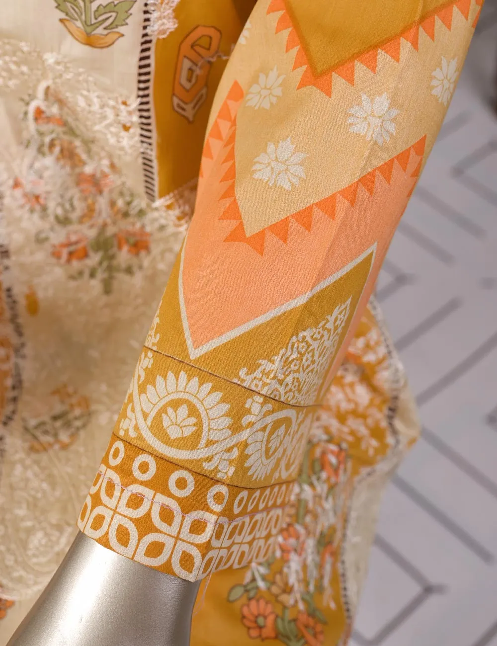 TMY-1B | Un-Stitched Embroidered Lawn Dress