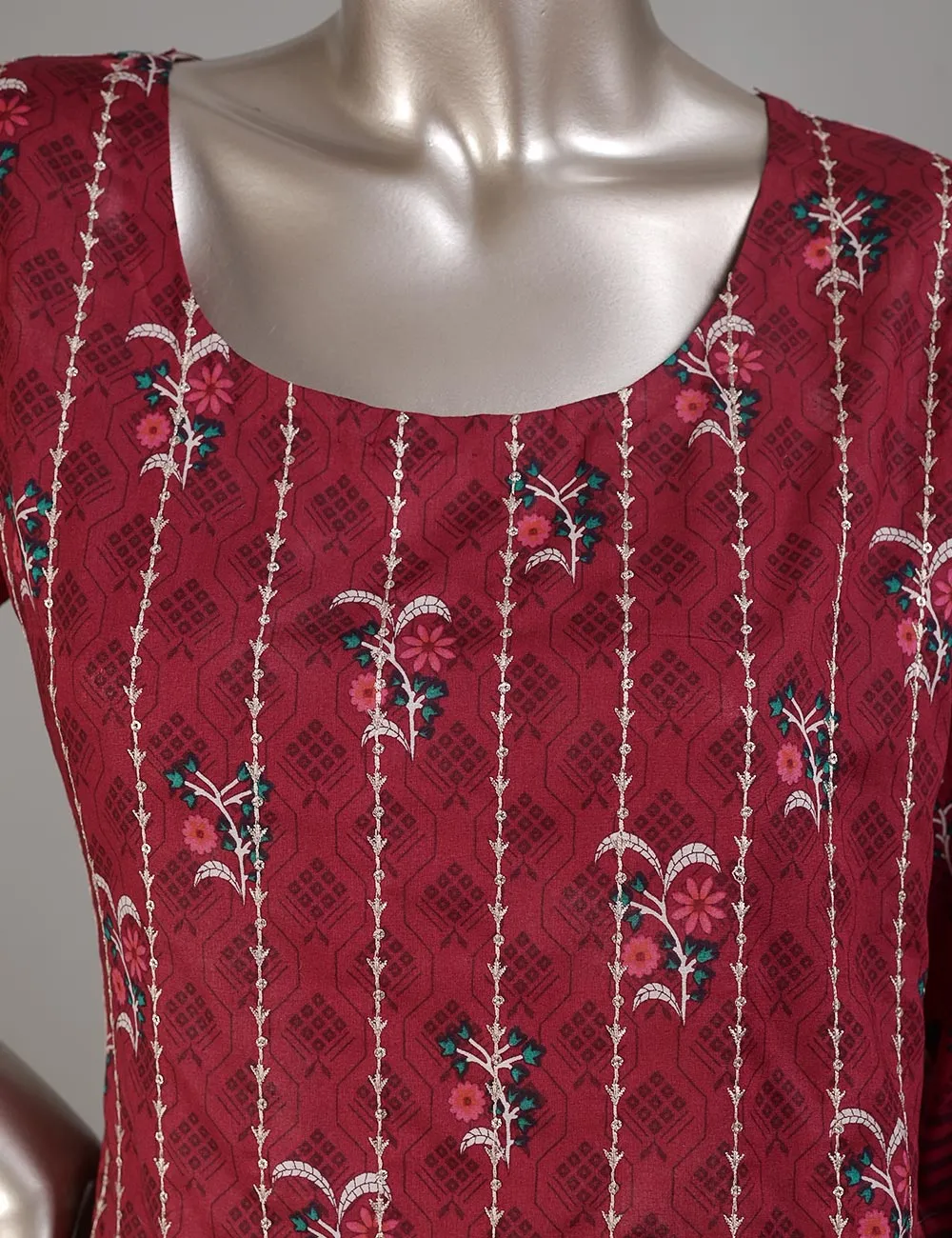 TMY-2A | Un-Stitched Embroidered Lawn Dress
