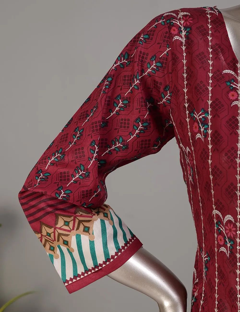 TMY-2A | Un-Stitched Embroidered Lawn Dress