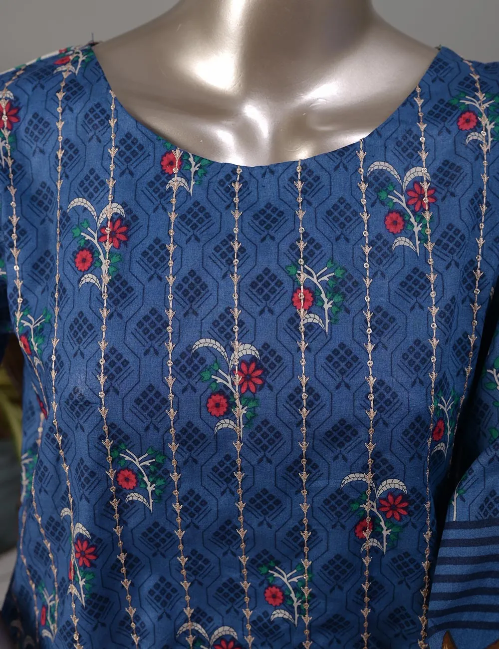 TMY-2B | Un-Stitched Embroidered Lawn Dress