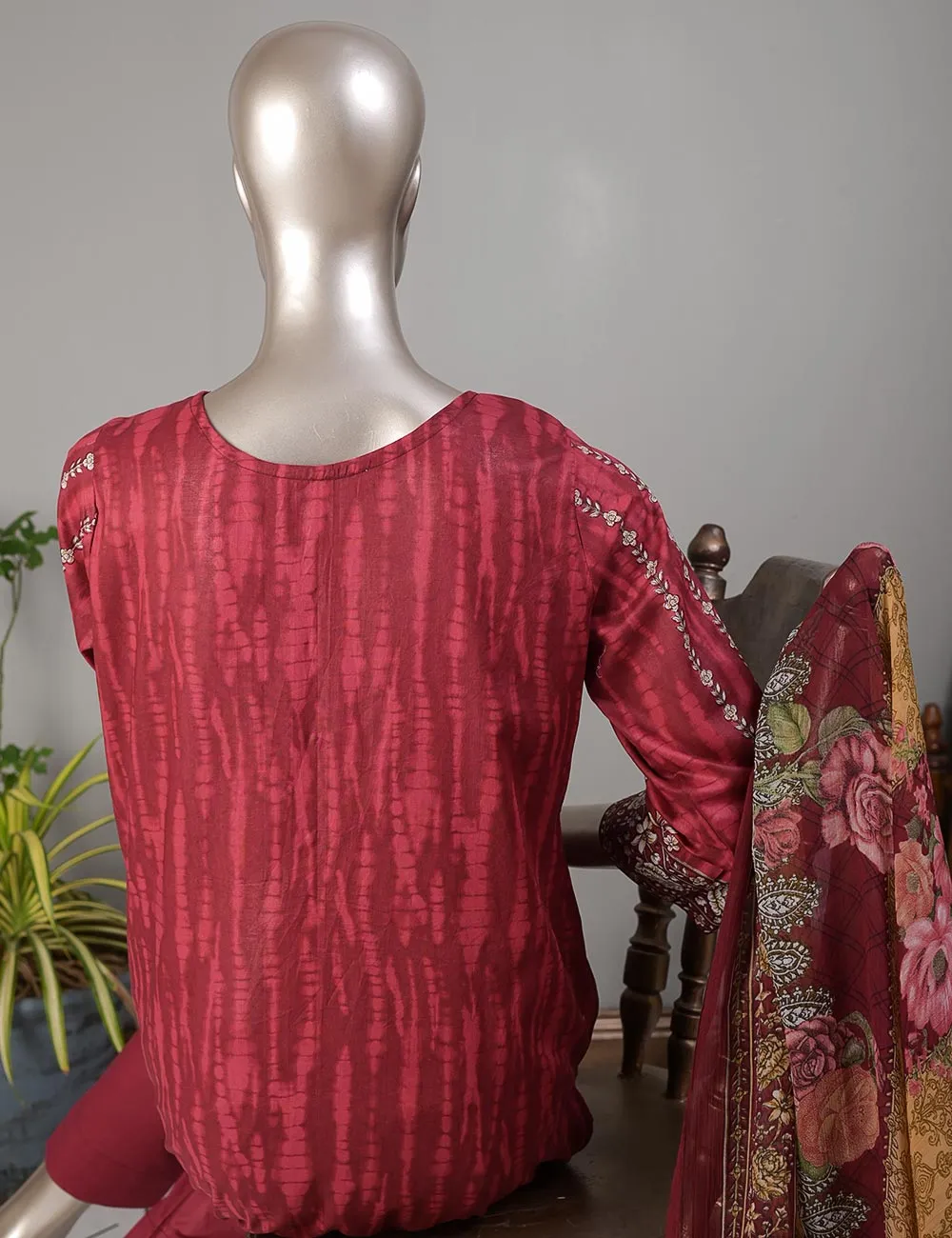 TMY-5B | Un-Stitched Embroidered Lawn Dress