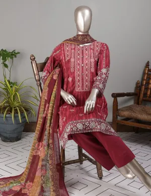 TMY-5B | Un-Stitched Embroidered Lawn Dress