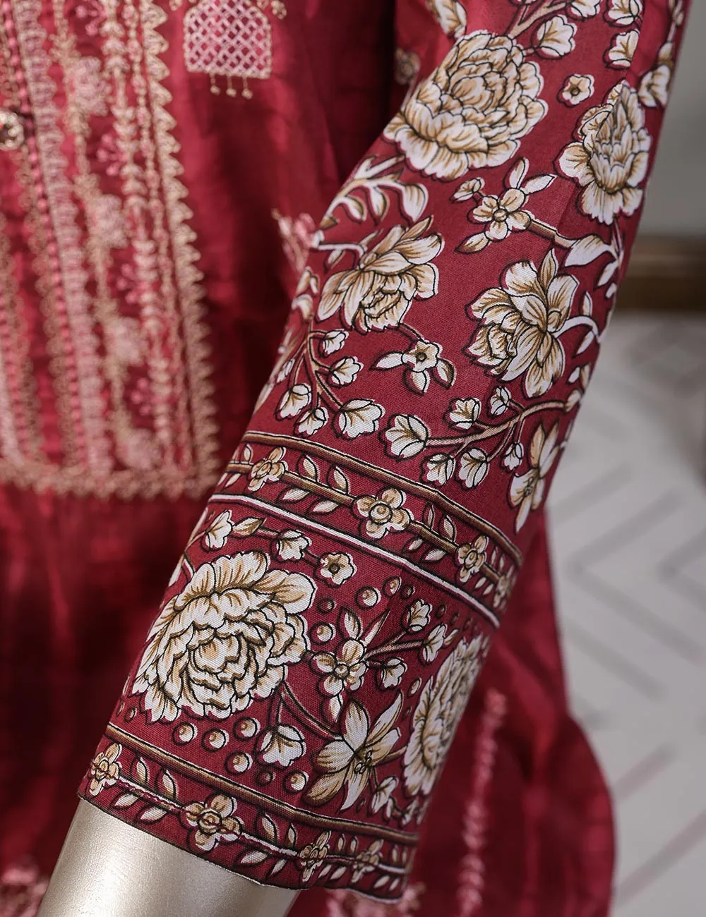 TMY-5B | Un-Stitched Embroidered Lawn Dress