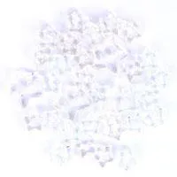 Trimits Mini Craft Transparent Star Buttons - White Shades