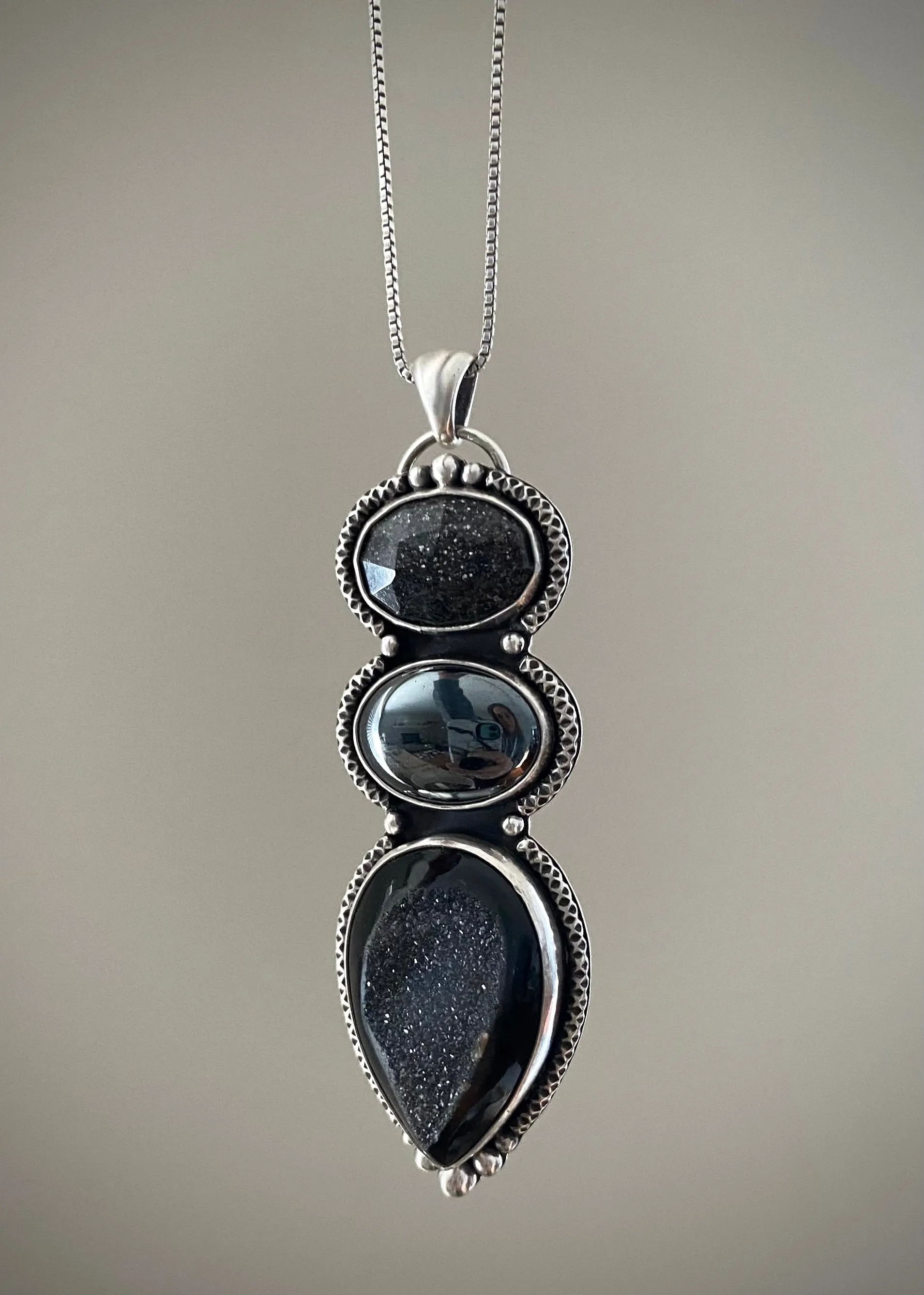 Triple Stoned Pendant